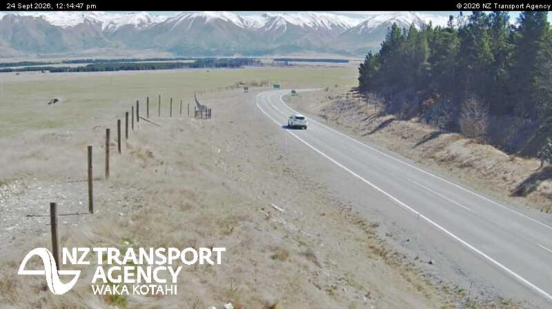 SH80 Aoraki Mt Cook Hwy road camera