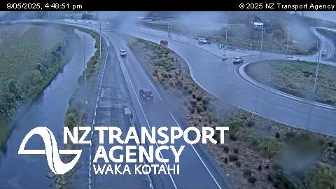SH74 QEII Dr Roundabout North (Southbound)